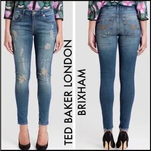 Ted baker Brixham distressed skinny jeans size 26